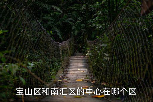 寶山區和南匯區的中心在哪個區