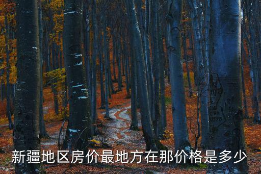 新疆地區(qū)房價最地方在那價格是多少