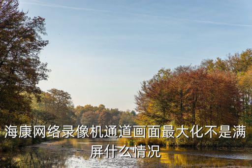 海康nvr攝像頭畫面怎么調(diào)為全屏，海康網(wǎng)絡(luò)硬盤錄像機(jī) 回放時(shí)寬屏 怎么調(diào)到全屏