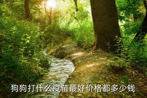 狗狗打什么疫苗最好價格都多少錢