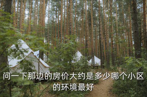 問一下那邊的房價大約是多少哪個小區的環境最好