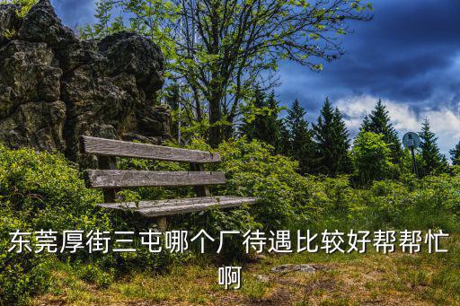 東莞厚街三屯哪個廠待遇比較好幫幫忙啊