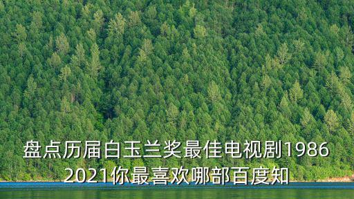 盤點歷屆白玉蘭獎最佳電視劇19862021你最喜歡哪部百度知