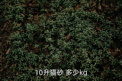 10升貓砂 多少kg