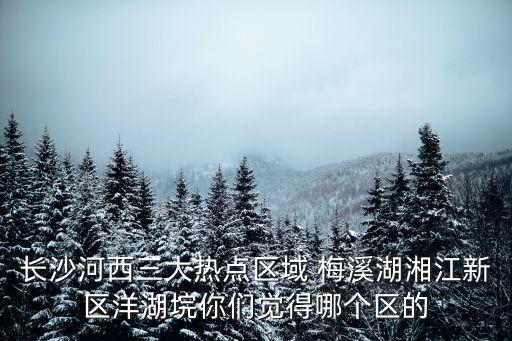長沙河西三大熱點區域 梅溪湖湘江新區洋湖垸你們覺得哪個區的