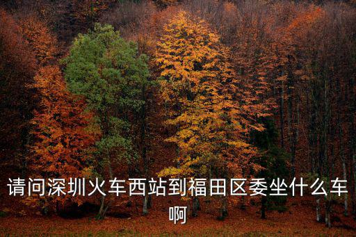 請問深圳火車西站到福田區委坐什么車啊