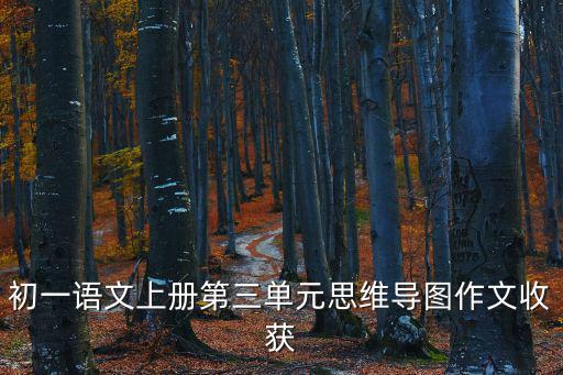 初一語文上冊第三單元思維導圖作文收獲