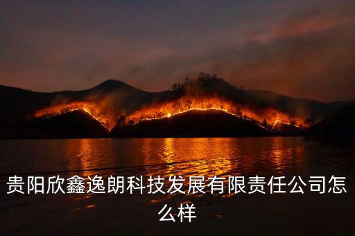 貴陽欣鑫逸朗科技發展有限責任公司怎么樣