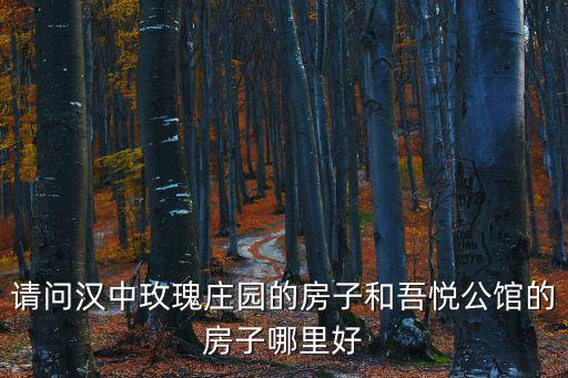 請問漢中玫瑰莊園的房子和吾悅公館的房子哪里好