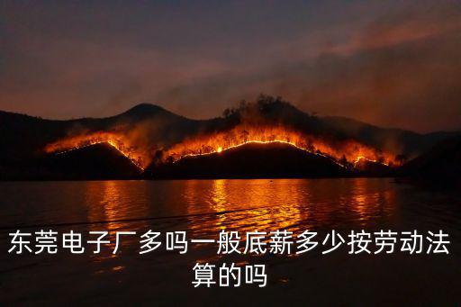 東莞電子廠多嗎一般底薪多少按勞動法算的嗎