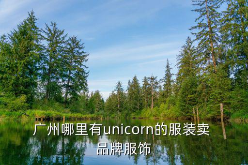廣州哪里有unicorn的服裝賣 品牌服飾