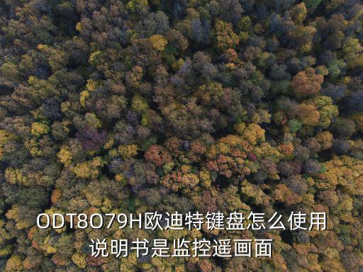 ODT8O79H歐迪特鍵盤怎么使用說明書是監控遙畫面