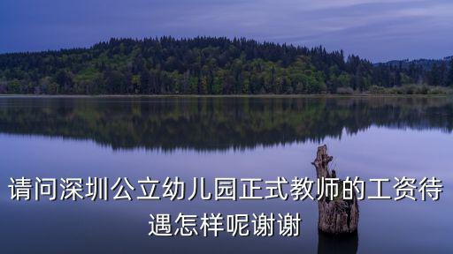 請問深圳公立幼兒園正式教師的工資待遇怎樣呢謝謝