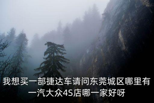 我想買(mǎi)一部捷達(dá)車(chē)請(qǐng)問(wèn)東莞城區(qū)哪里有一汽大眾4S店哪一家好呀