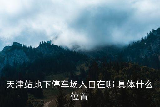 一進(jìn)天津市有停車場(chǎng)嗎，開(kāi)車去天津站接人怎么停車