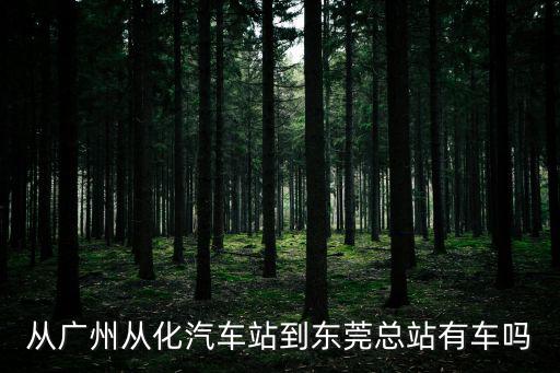 從廣州從化汽車站到東莞總站有車嗎