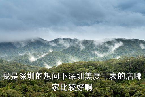 我是深圳的想問下深圳美度手表的店哪家比較好啊