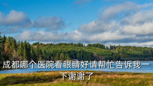 成都哪個醫院看眼睛好請幫忙告訴我一下謝謝了