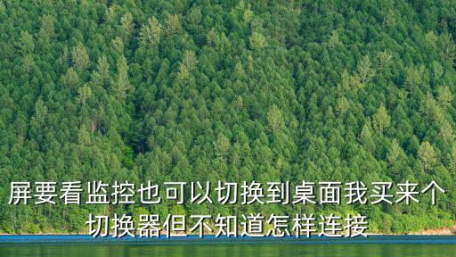 屏要看監控也可以切換到桌面我買來個切換器但不知道怎樣連接