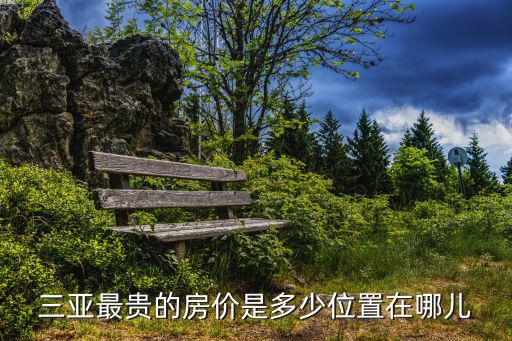 三亞最貴的房價是多少位置在哪兒