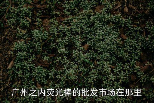 廣州之內熒光棒的批發市場在那里