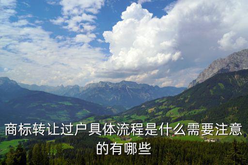 商標轉(zhuǎn)讓過戶具體流程是什么需要注意的有哪些