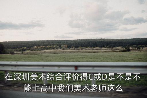 深圳市綜合評價素養，在深圳美術綜合評價得C或D是不是不能上高中我們美術老師這么