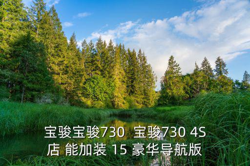寶駿寶駿730  寶駿730 4S店 能加裝 15 豪華導航版