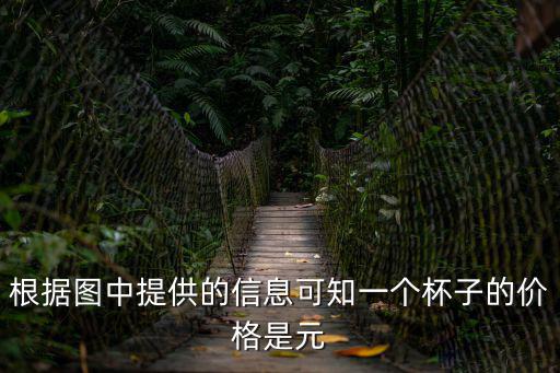 根據(jù)圖中提供的信息可知一個杯子的價格是元