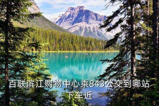 百聯濱江購物中心乘843公交到哪站下車近