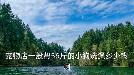 寵物店一般幫56斤的小狗洗澡多少錢啊