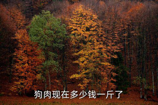 狗肉現(xiàn)在多少錢一斤了