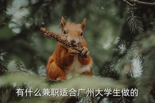 有什么兼職適合廣州大學生做的