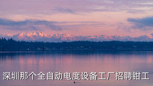 深圳那個全自動電度設備工廠招聘鉗工