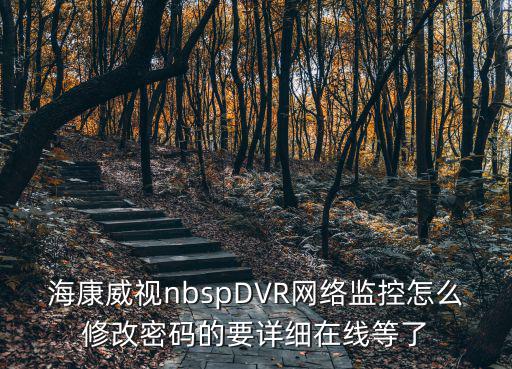 海康威視nbspDVR網(wǎng)絡(luò)監(jiān)控怎么修改密碼的要詳細(xì)在線等了