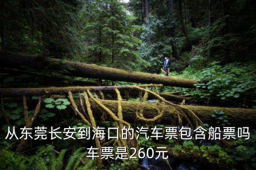 從東莞長安到?？诘钠嚻卑眴彳嚻笔?60元