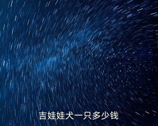 買一只吉娃娃多少錢，吉娃娃多少錢