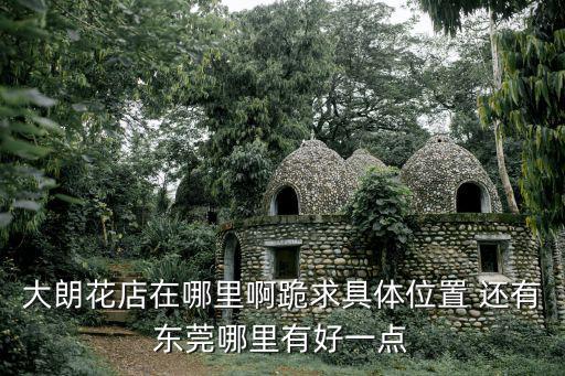 大朗花店在哪里啊跪求具體位置 還有東莞哪里有好一點