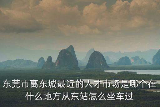 東莞市離東城最近的人才市場(chǎng)是哪個(gè)在什么地方從東站怎么坐車過(guò)