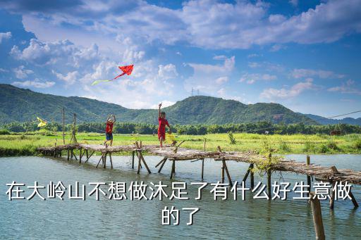 在大嶺山不想做沐足了有什么好生意做的了