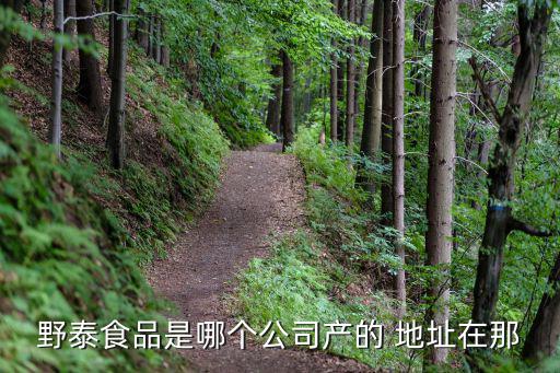 野泰食品是哪個(gè)公司產(chǎn)的 地址在那