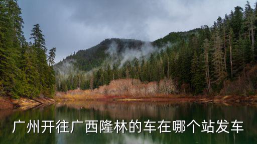 廣州開往廣西隆林的車在哪個站發(fā)車