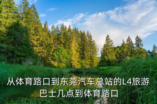 從體育路口到東莞汽車總站的L4旅游巴士幾點到體育路口