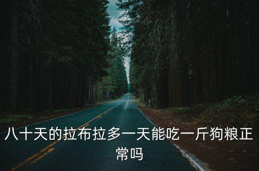 八十天的拉布拉多一天能吃一斤狗糧正常嗎