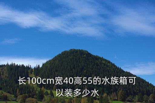 長(zhǎng)100cm寬40高55的水族箱可以裝多少水