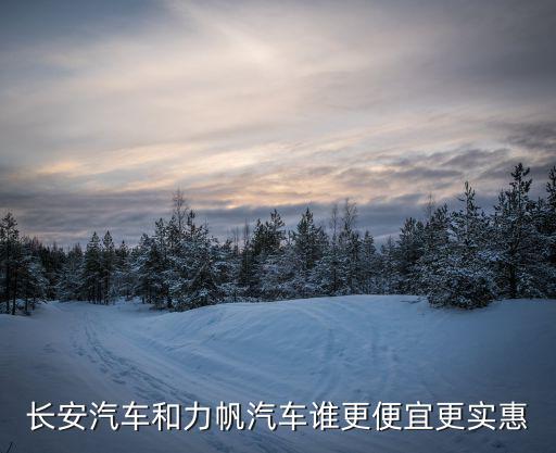 長安汽車和力帆汽車誰更便宜更實惠