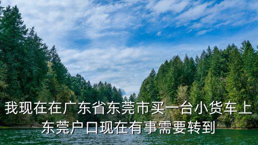 東莞車牌號遷出提檔，我現(xiàn)在在廣東省東莞市買一臺小貨車上東莞戶口現(xiàn)在有事需要轉(zhuǎn)到