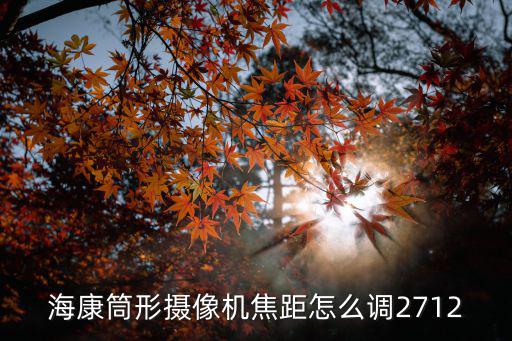 海康攝像機焦距怎么調，海康威視監(jiān)控焦距怎么選擇