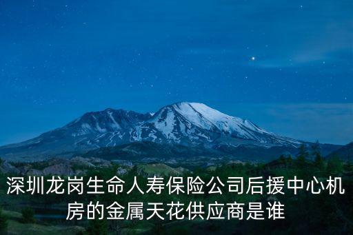 深圳龍崗生命人壽保險公司后援中心機房的金屬天花供應商是誰