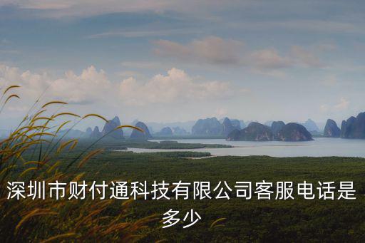 深圳市財(cái)付通科技有限公司客服電話是多少